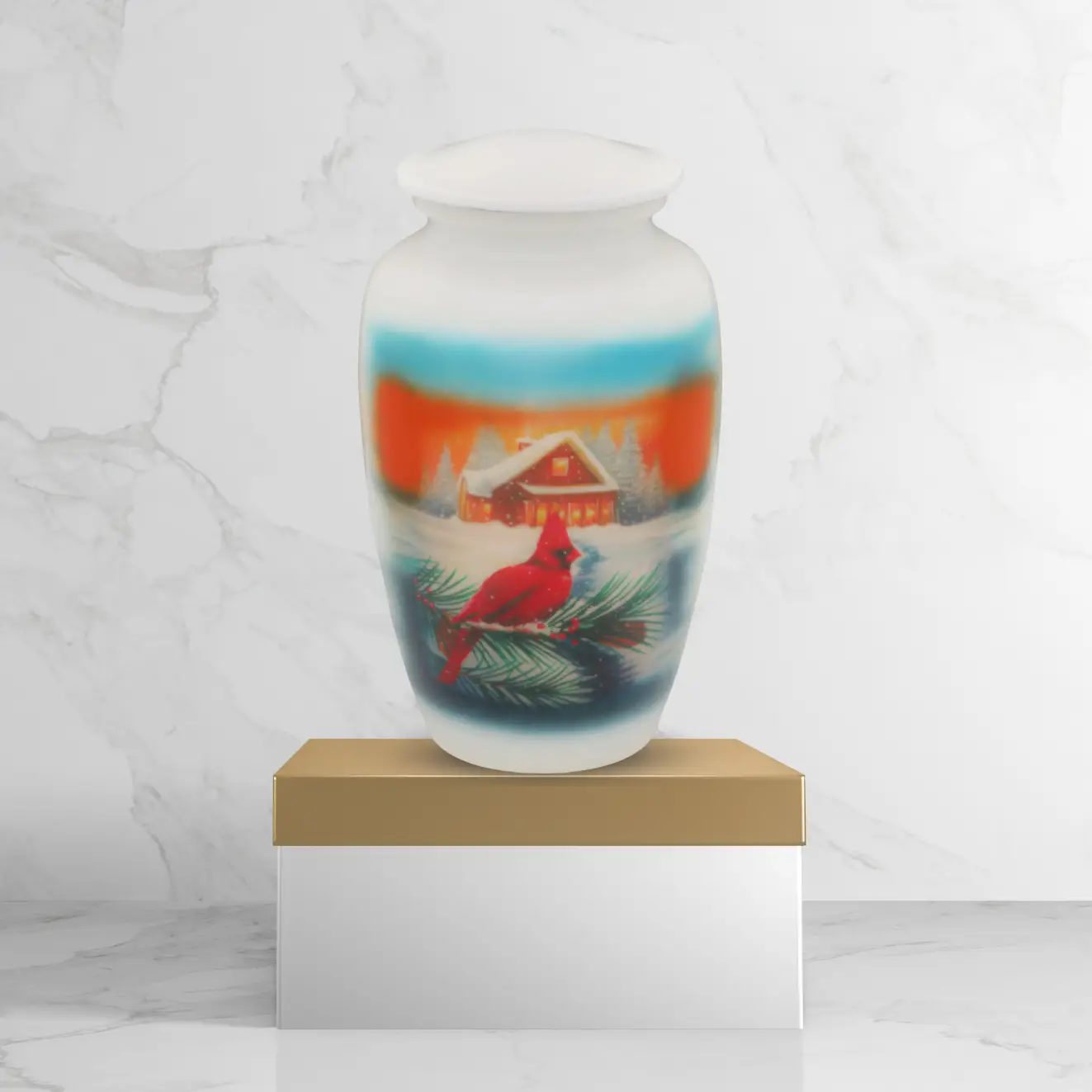 Artist Pet Urn - Cardinal - Image 5