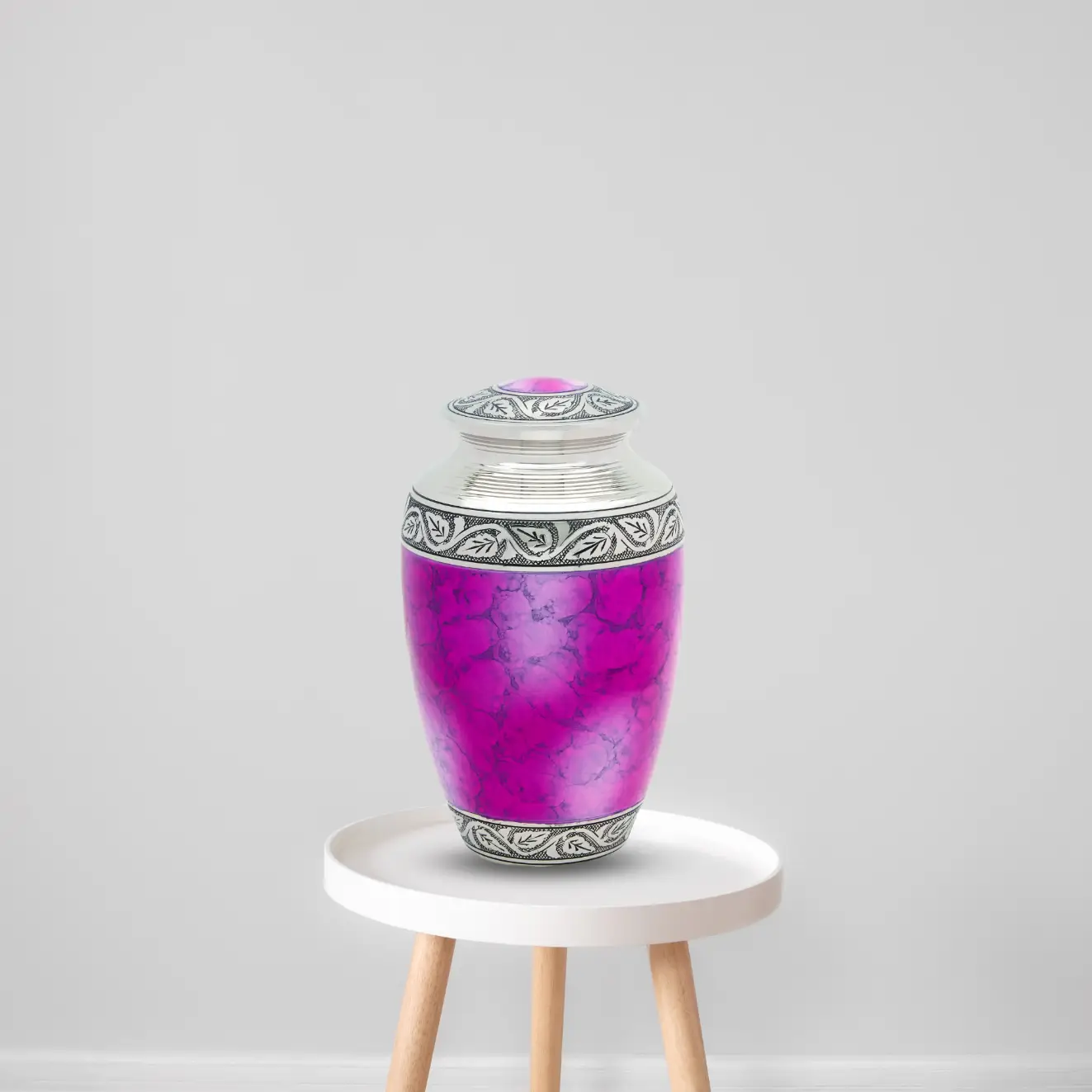 Brass Pet Urn - Pink - Image 4