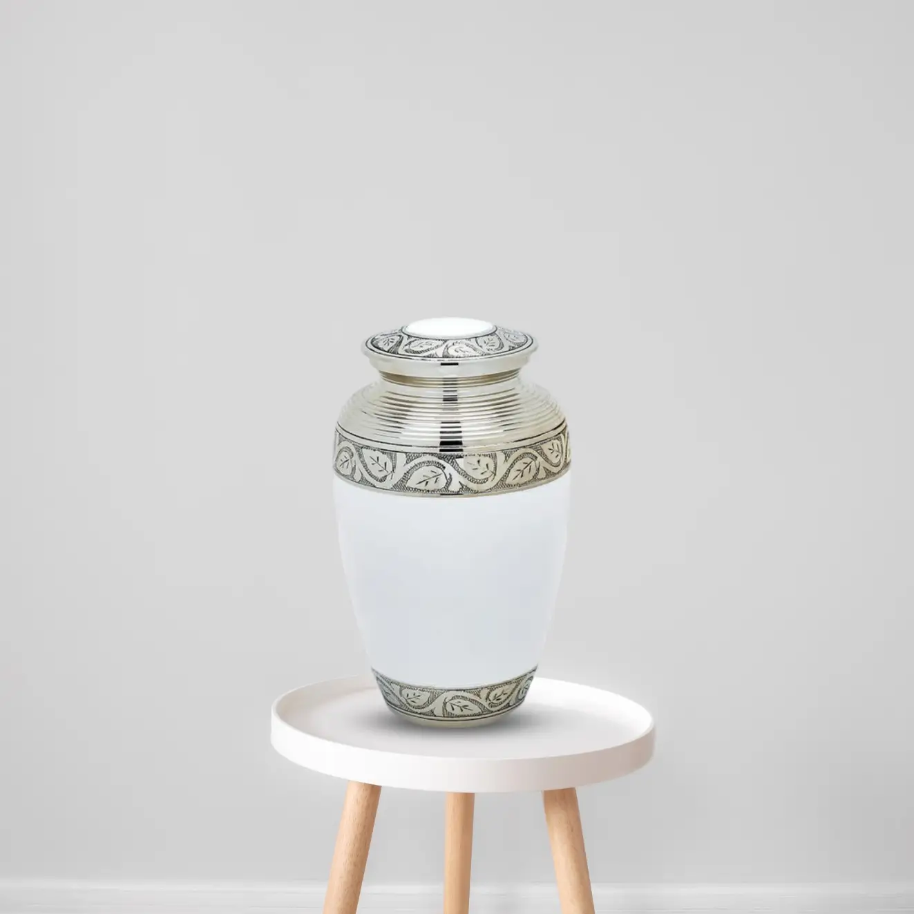 Brass Pet Urn - White - Image 4