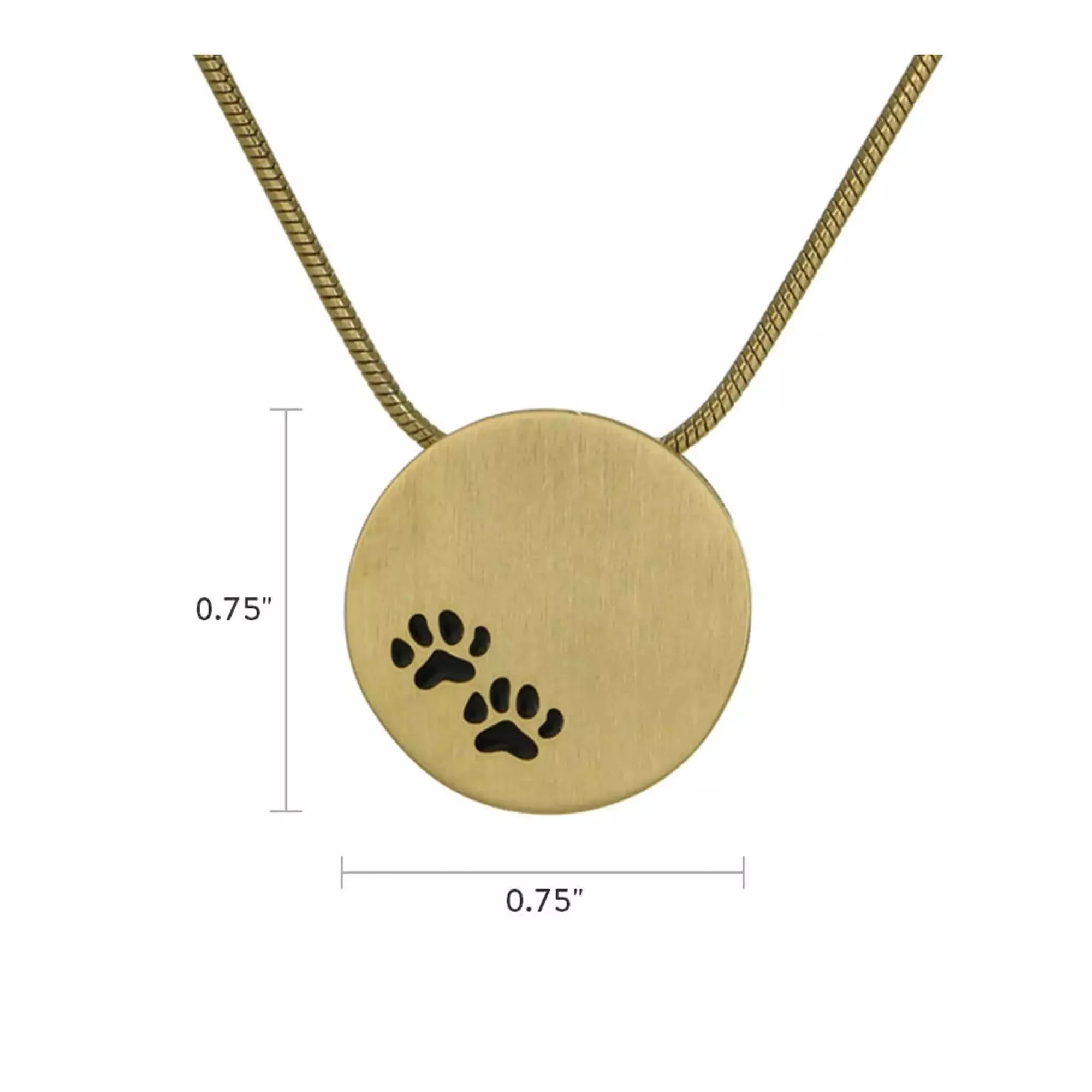 Bronze Paw Prints Pendant - Image 3
