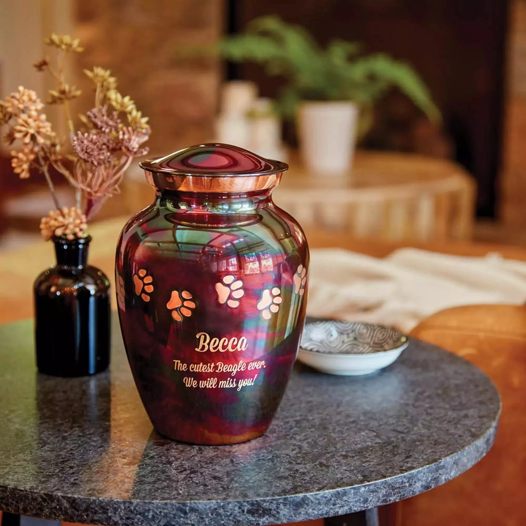 Classic Paws Raku Pet Urn - Image 8