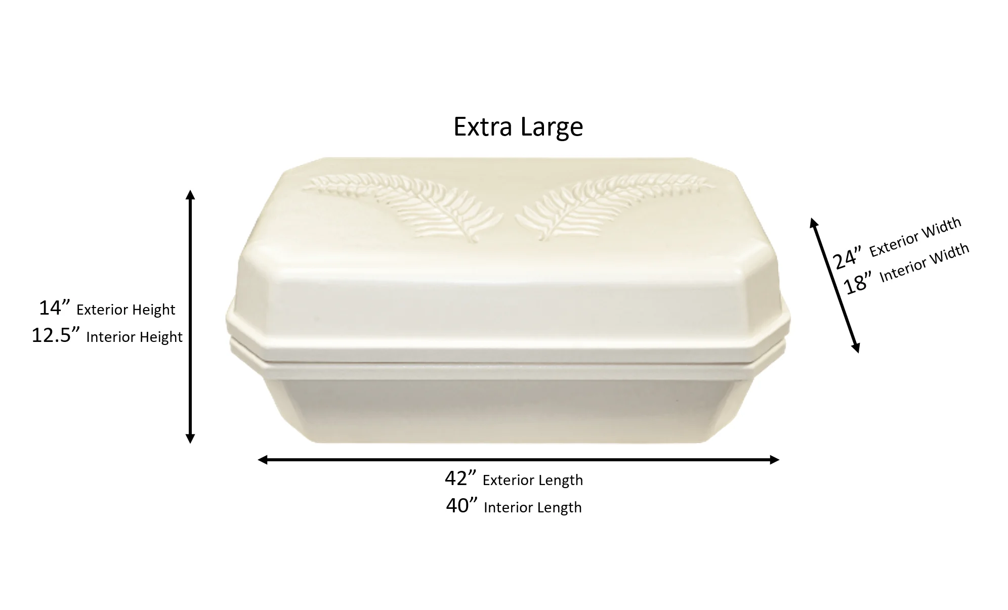 Classic Pet Casket | Almond With Cream - Image 3