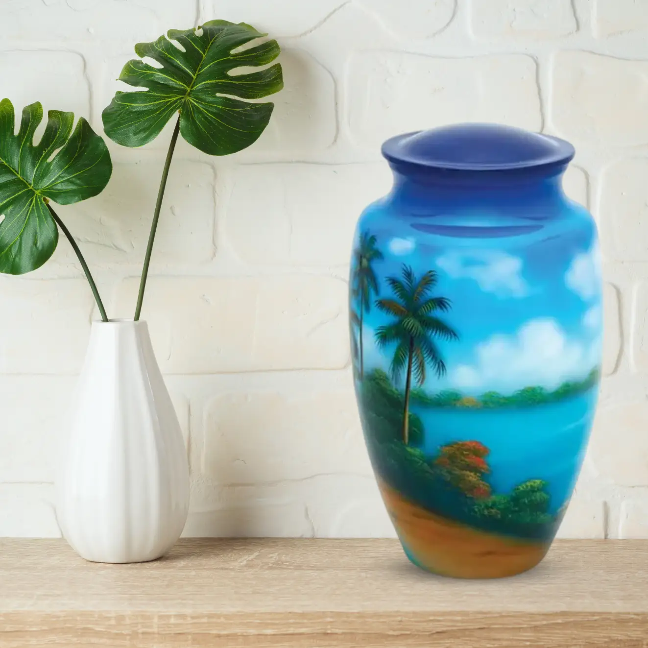 Hand Painted Pet Urns - Paradise - Image 5