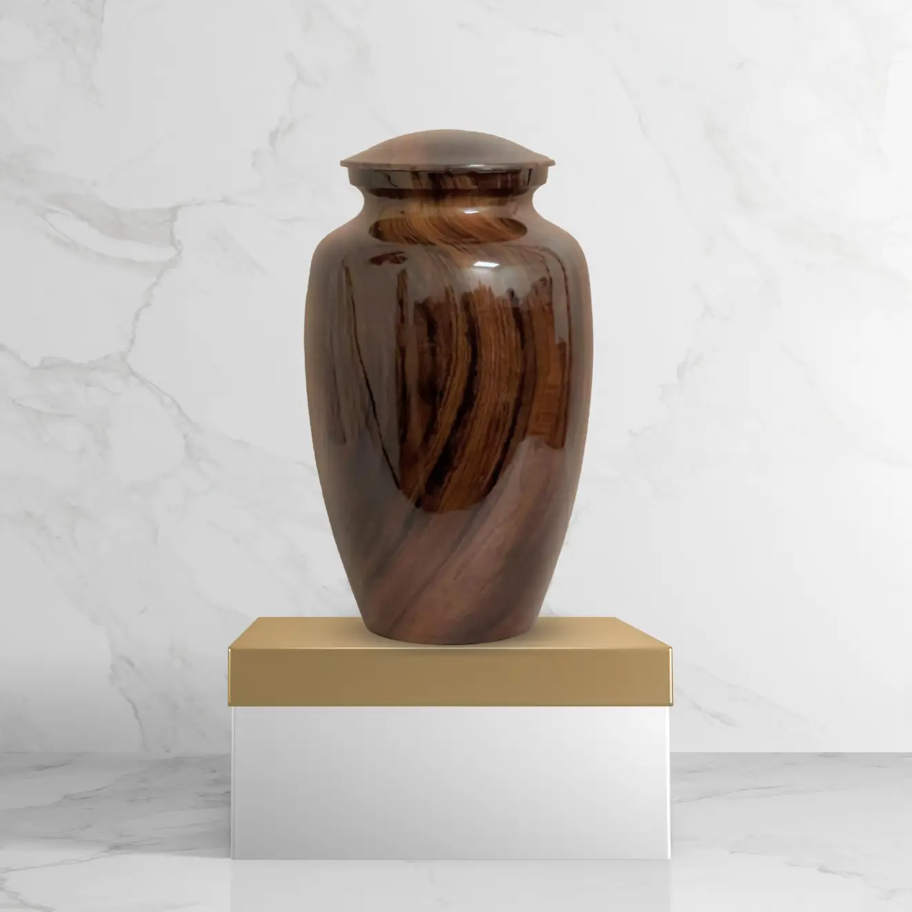 Hydro-Painted Pet Urns - Brazilian Rosewood - Image 5