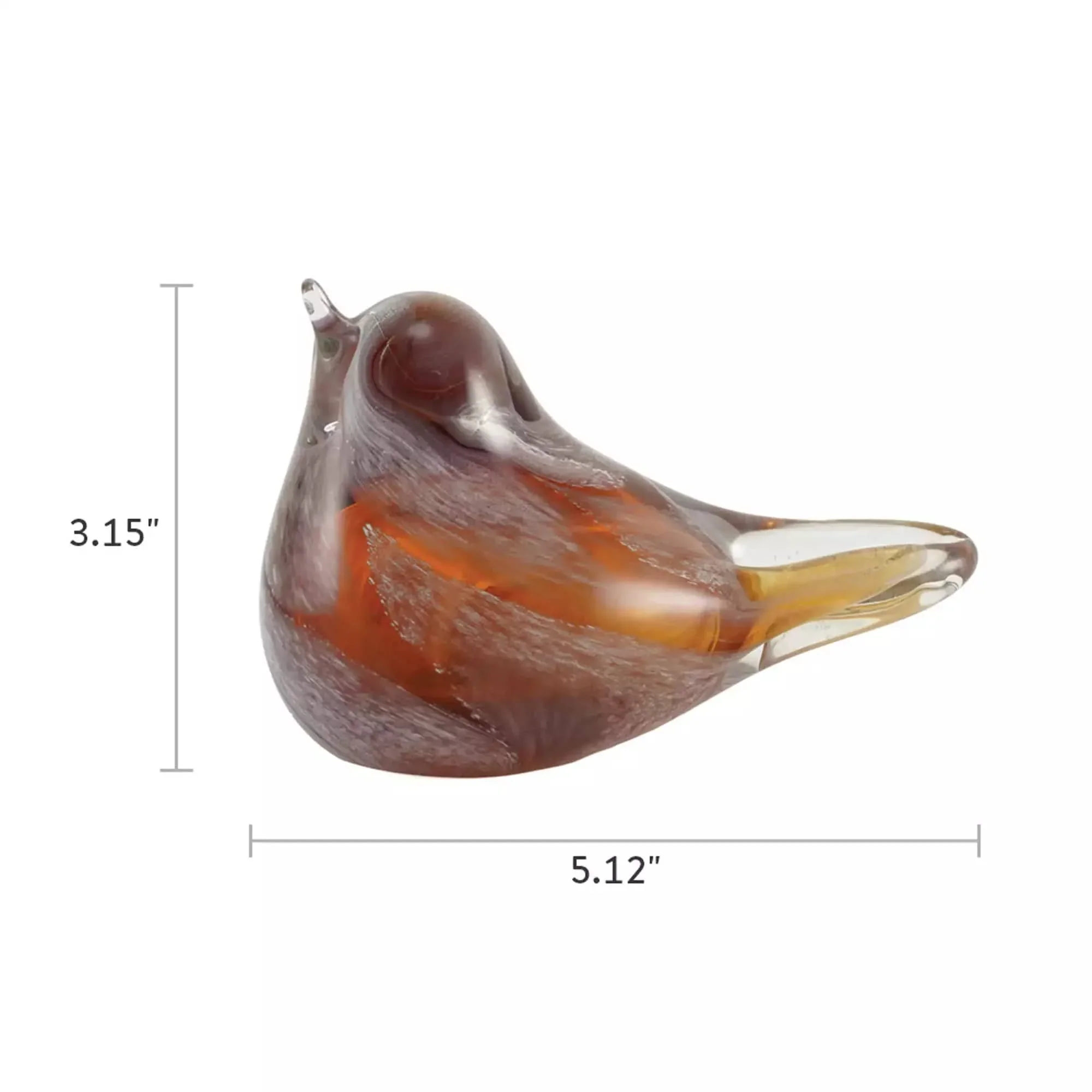 Lyrical Songbird Amber Keepsake Urn - Image 3