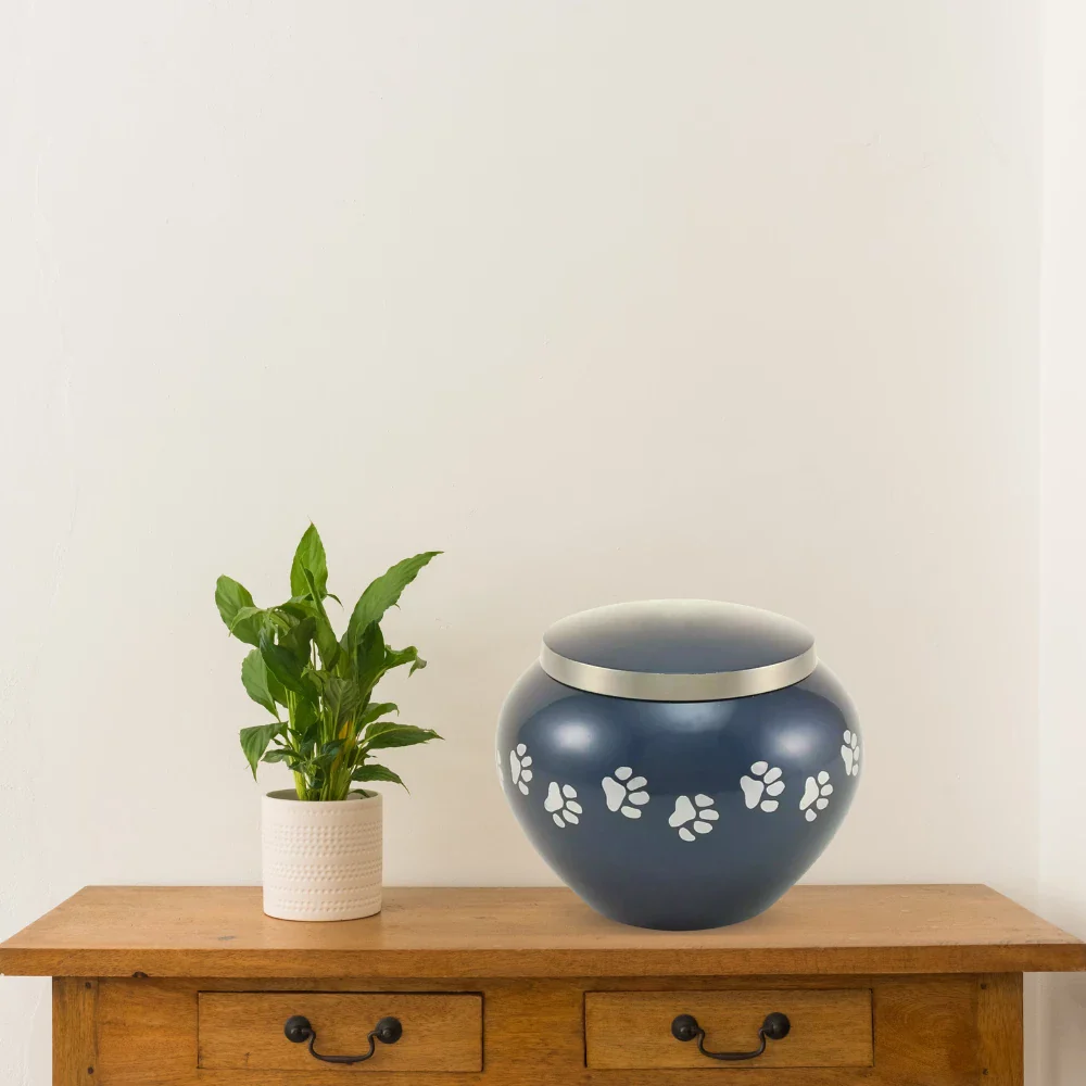 Odyssey® Paw Moonlight Blue Pet Urn - Image 7