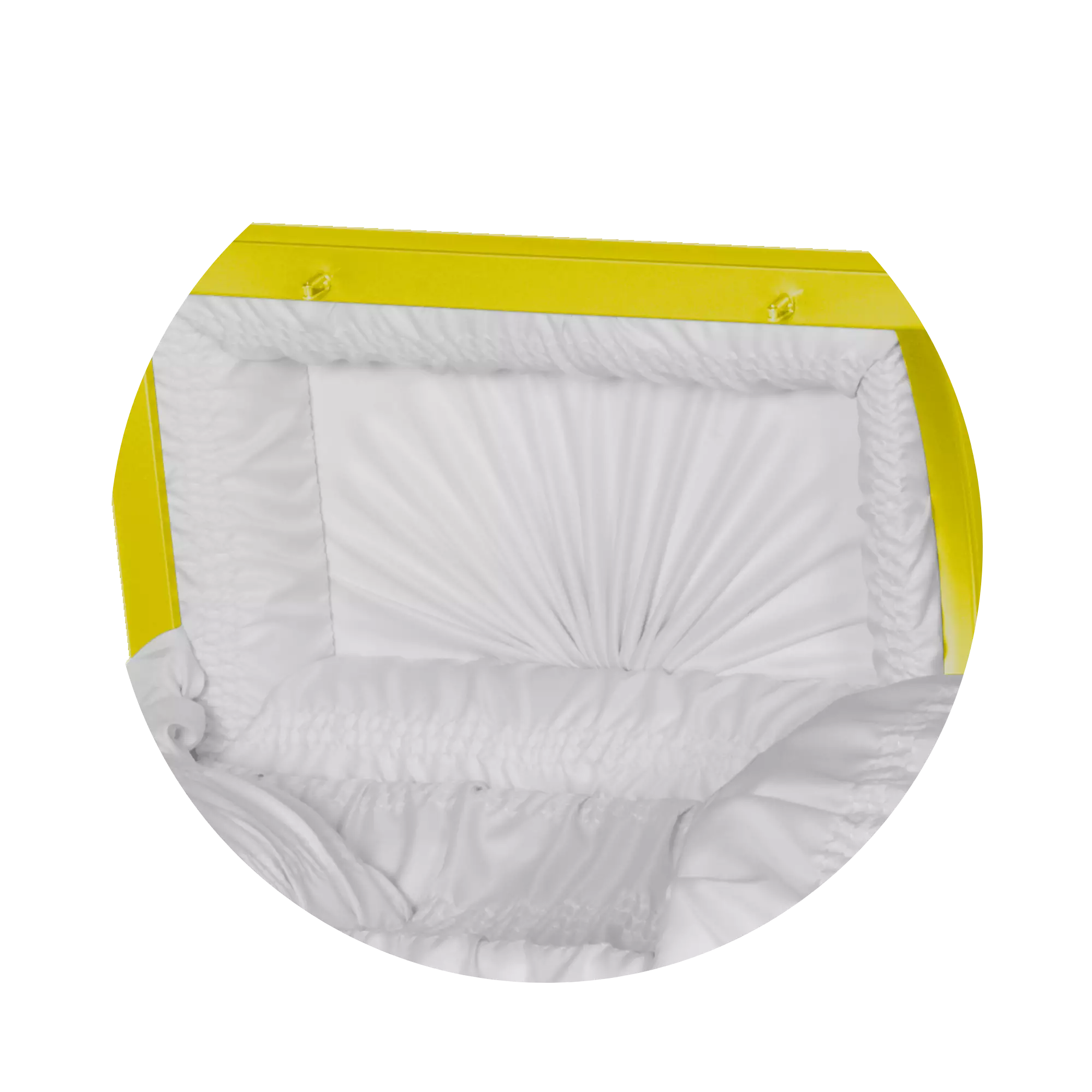Steel Pet Casket (Made in USA) | Bright Yellow - Image 5