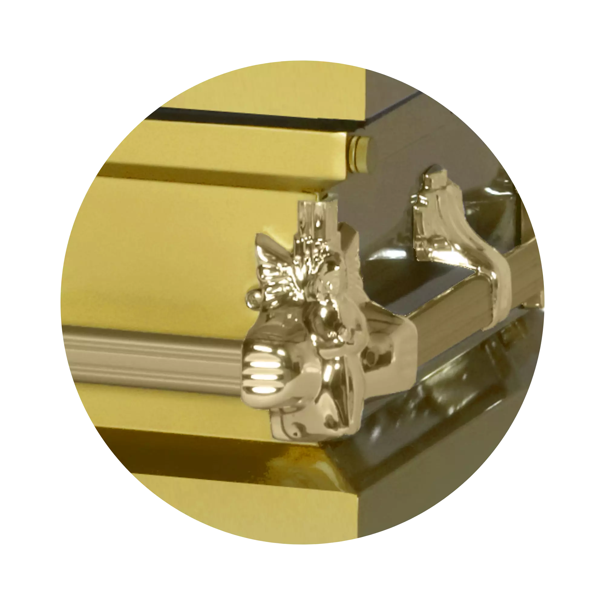 Steel Pet Casket (Made in USA) | Gold - Image 3