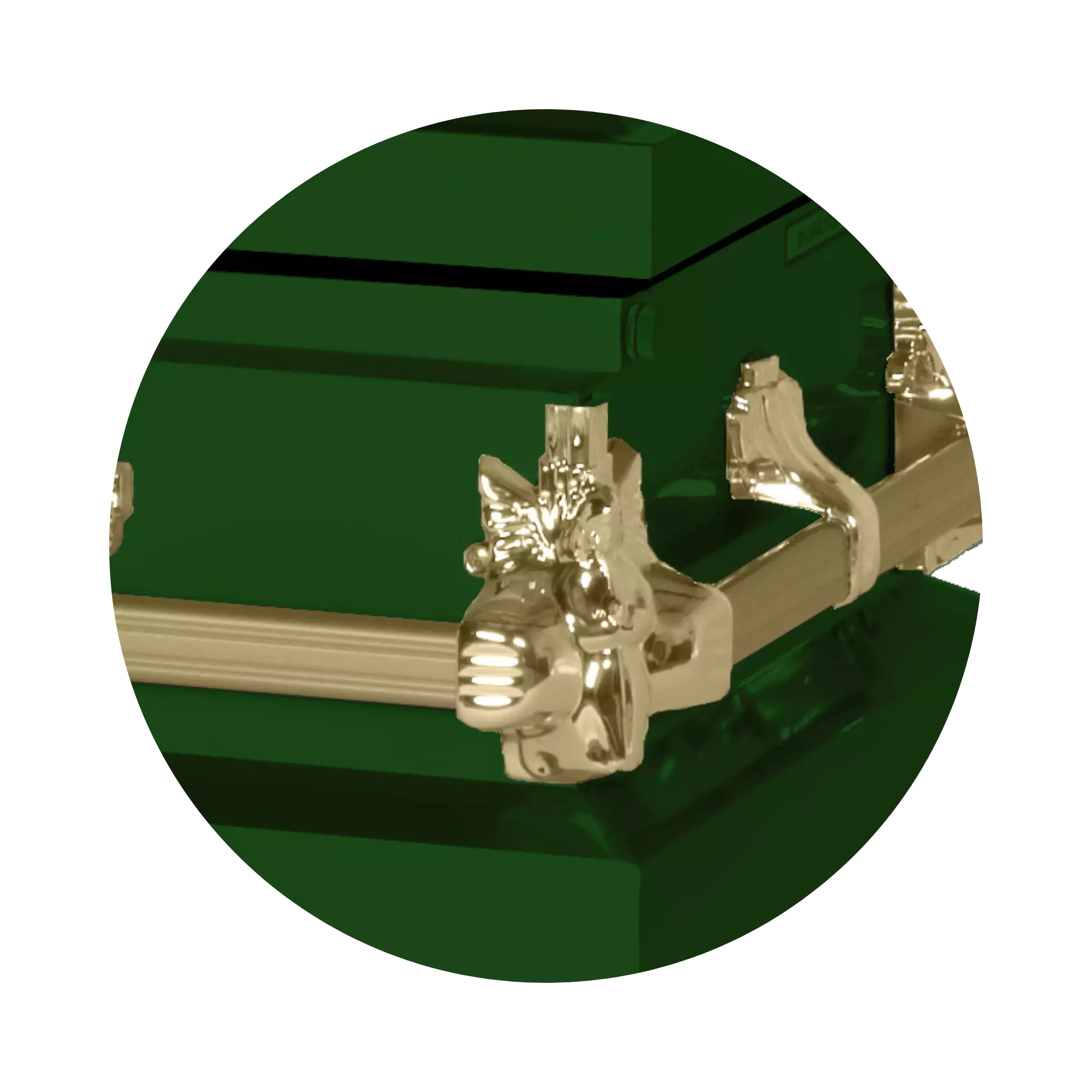 Steel Pet Casket (Made in USA) | Green - Image 3