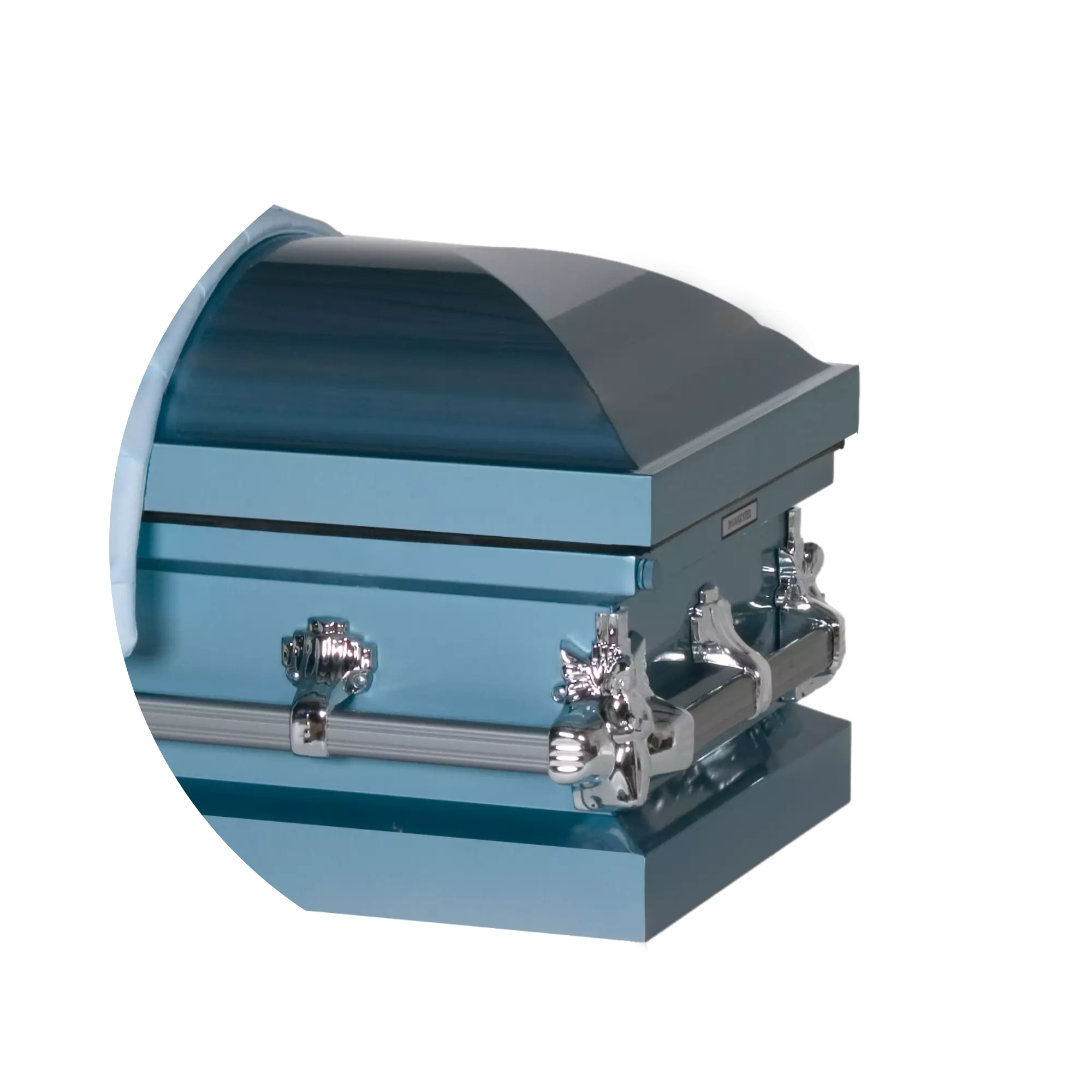 Steel Pet Casket (Made in USA) | Light Blue - Image 2