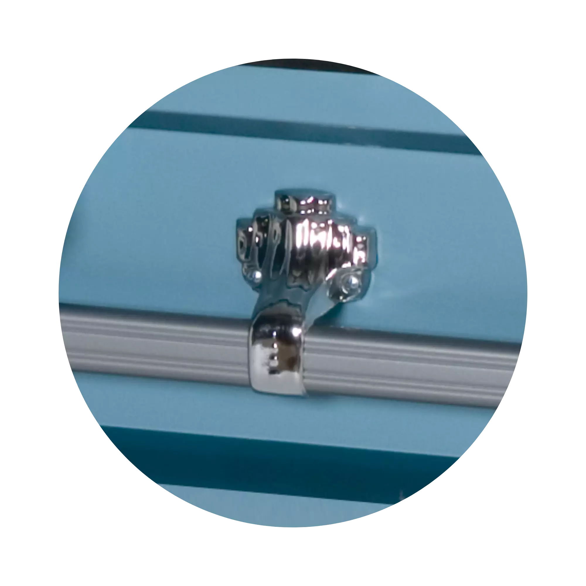 Steel Pet Casket (Made in USA) | Light Blue - Image 4