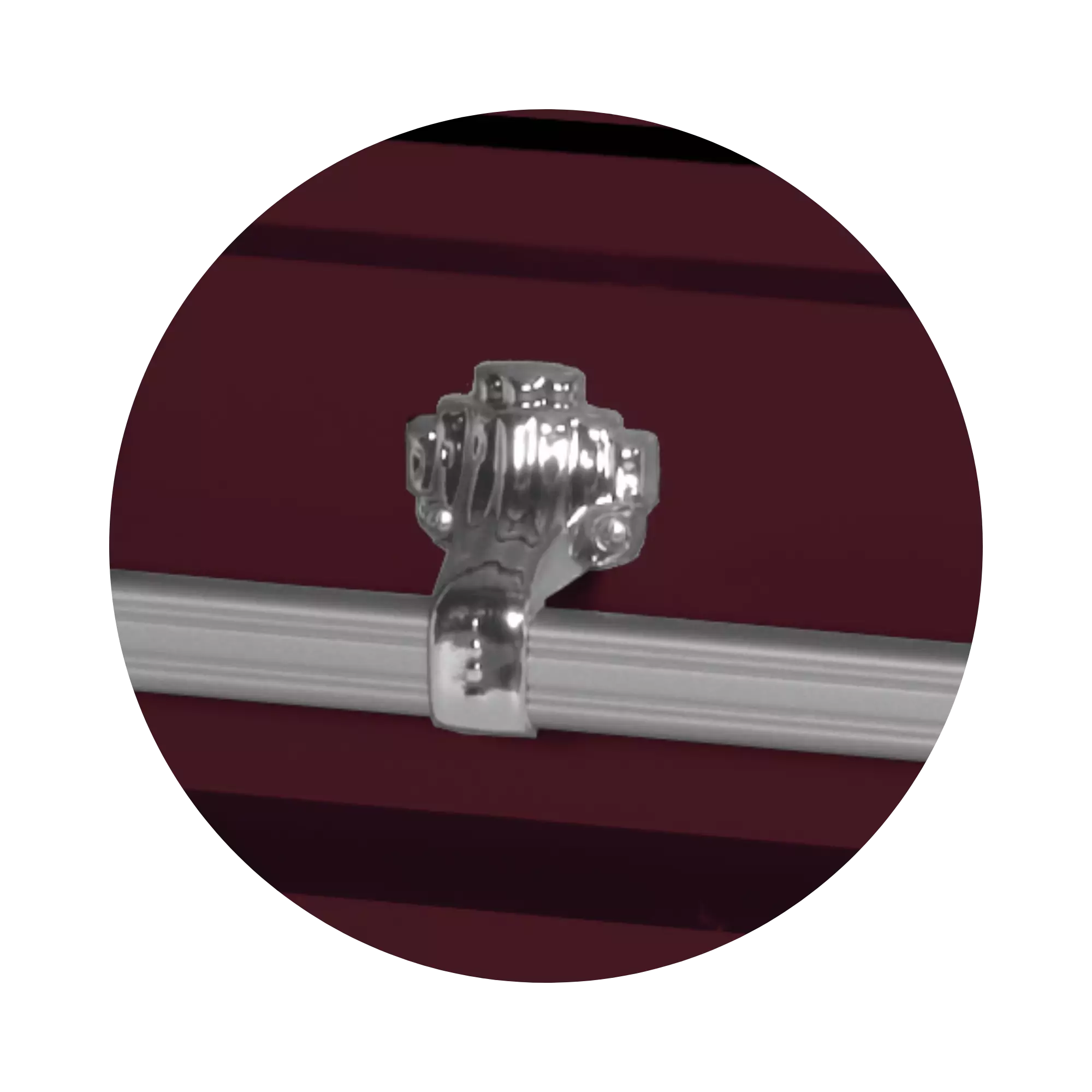 Steel Pet Casket (Made in USA) | Maroon - Image 4