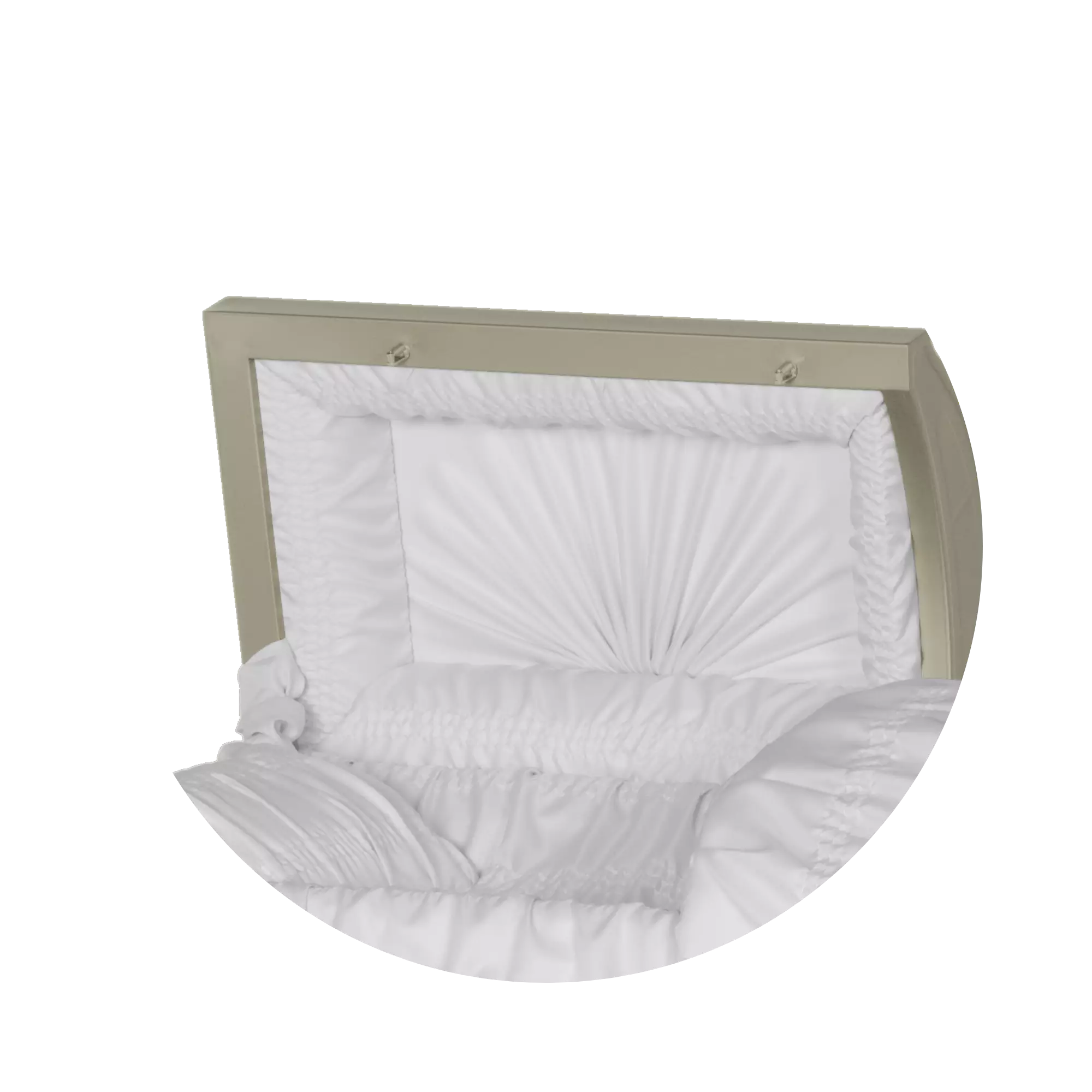 Steel Pet Casket (Made in USA) | Soft Yellow - Image 5