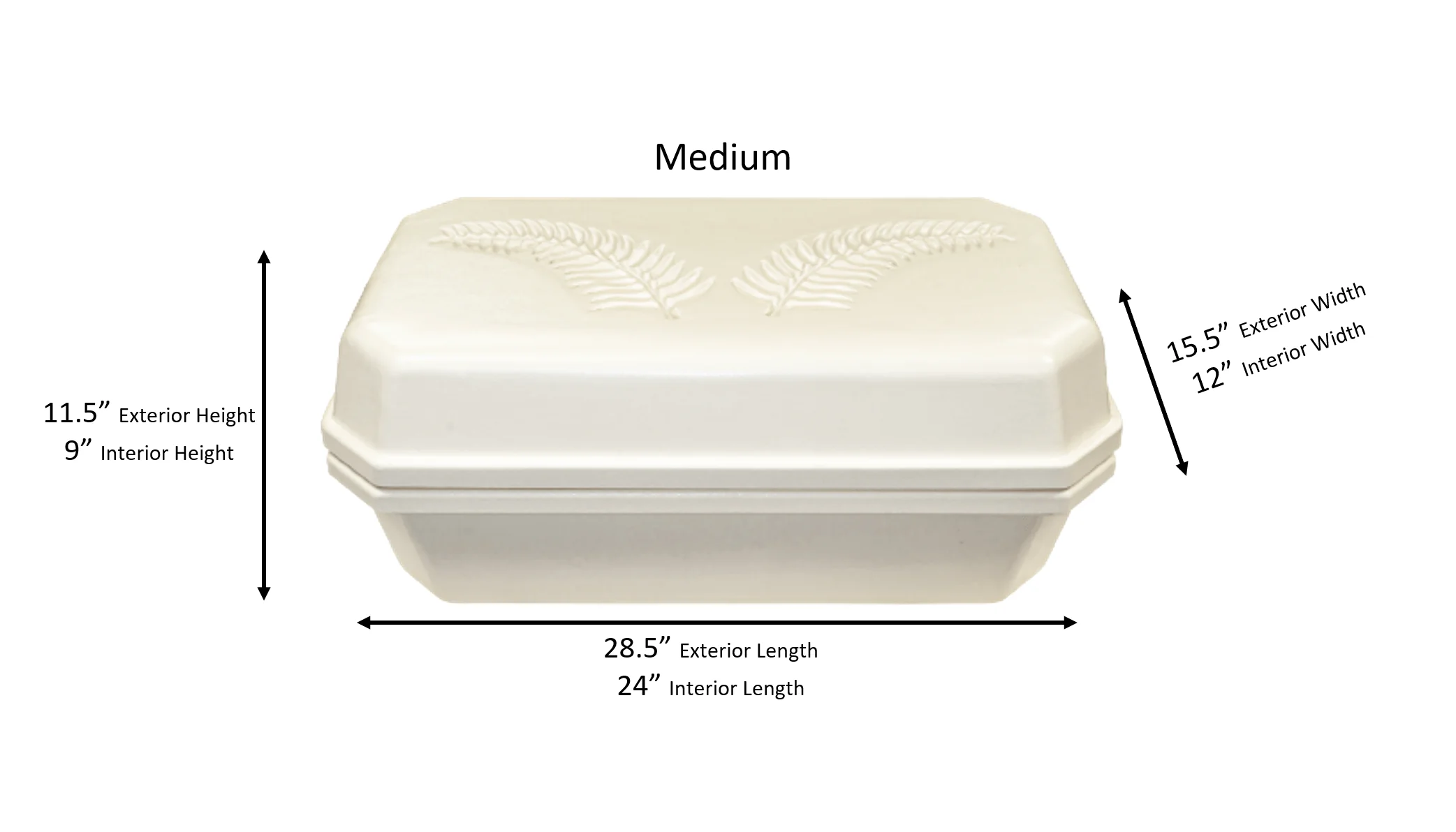 Platinum Pet Casket | Almond With Blue - Image 3