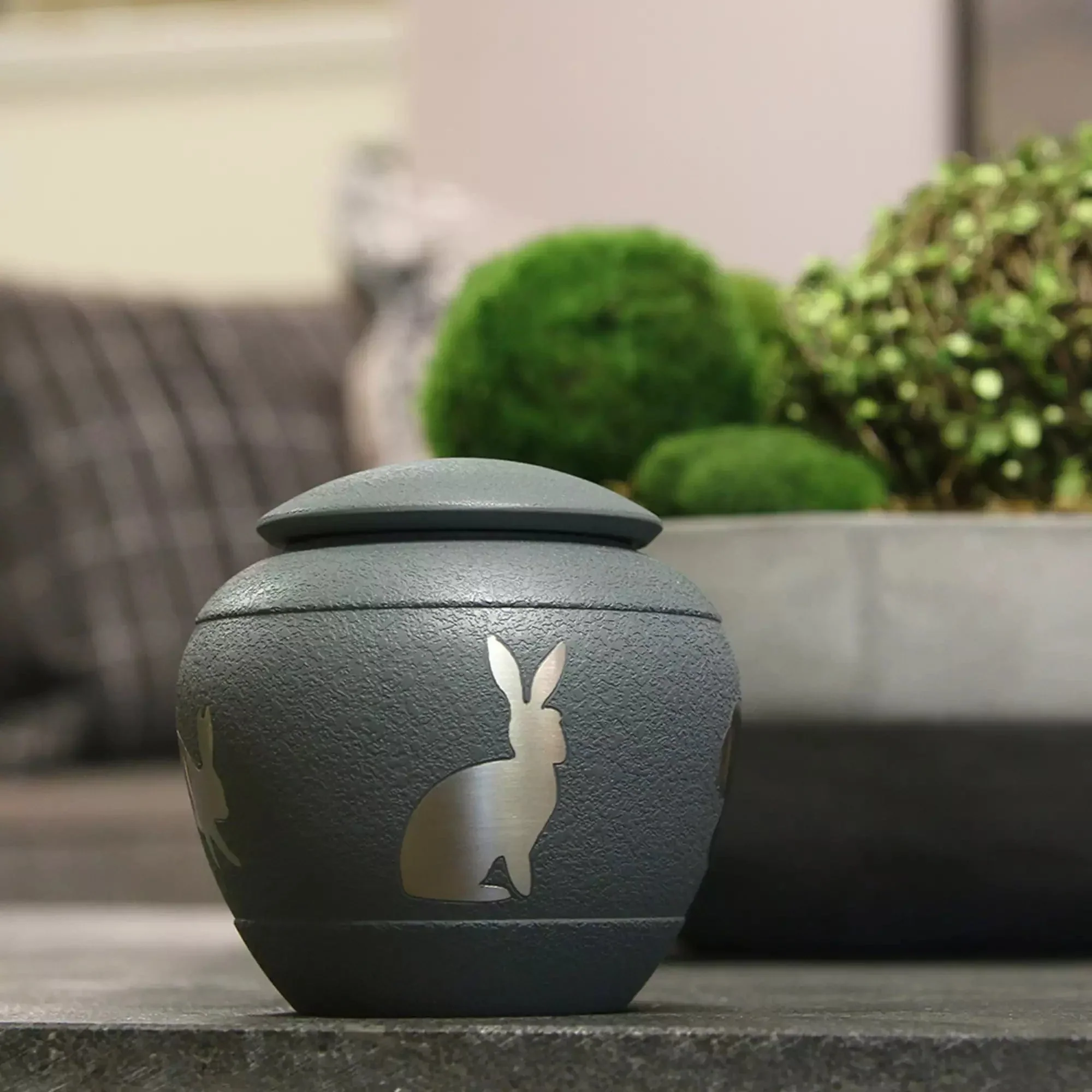 Silhouette Rabbit Pet Urn - Image 3