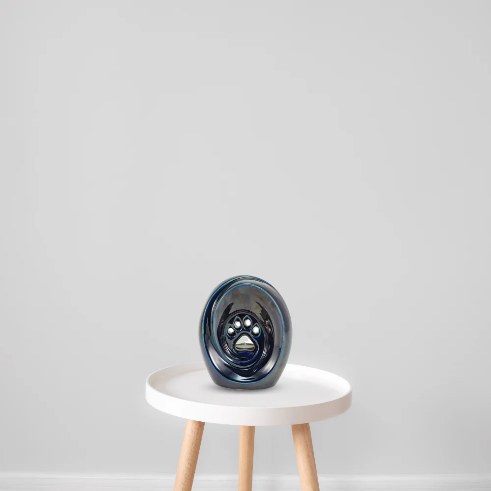 Tranquil Paw Blue Pet Urn - Image 5
