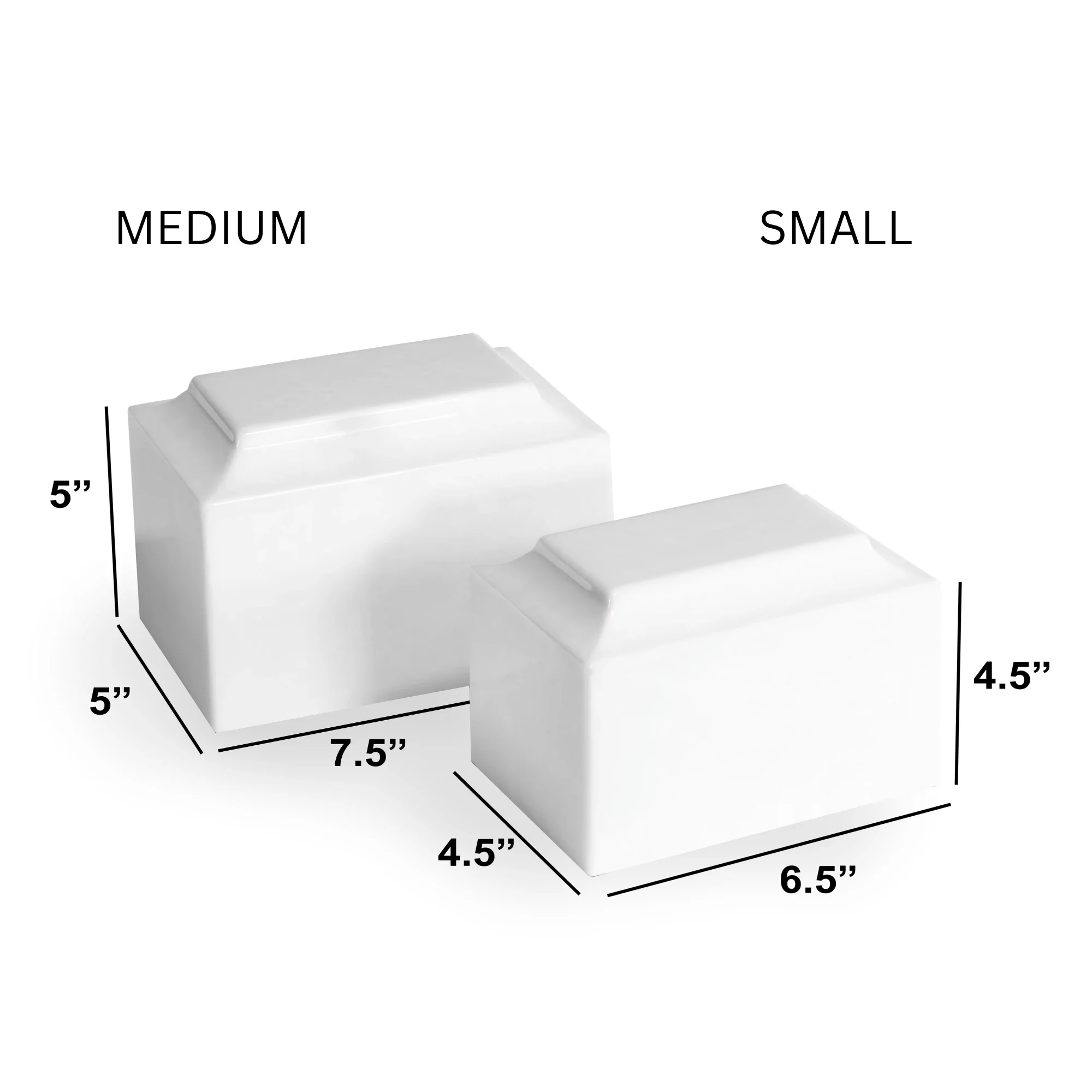 White Pet Marble Cremation Urn - Image 5